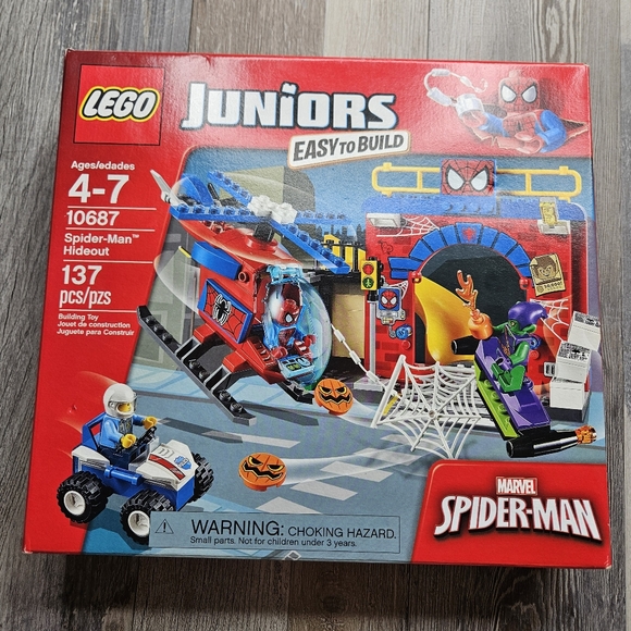 Lego Juniors 10687 Spider-man Hideout NEW Easy To Build 137 Pieces Green Lantern - Picture 1 of 10